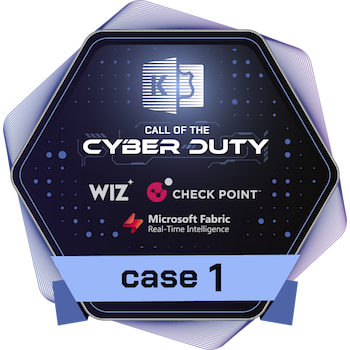 Kusto Detective Agency badge for Case 1