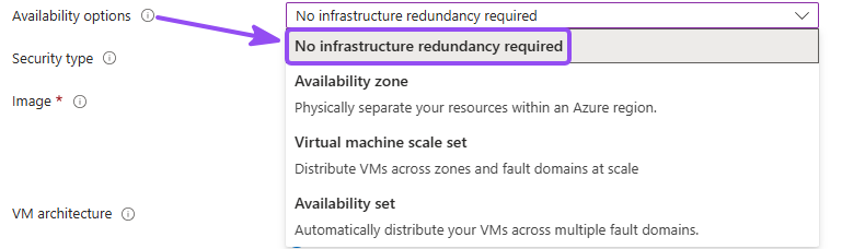 VM availibility