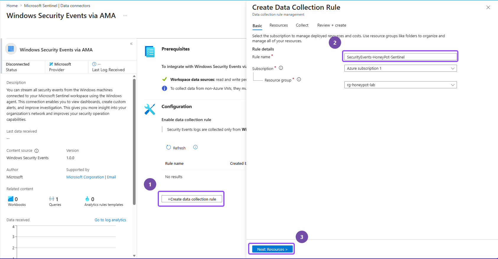 Content hub Windows Security Events solution